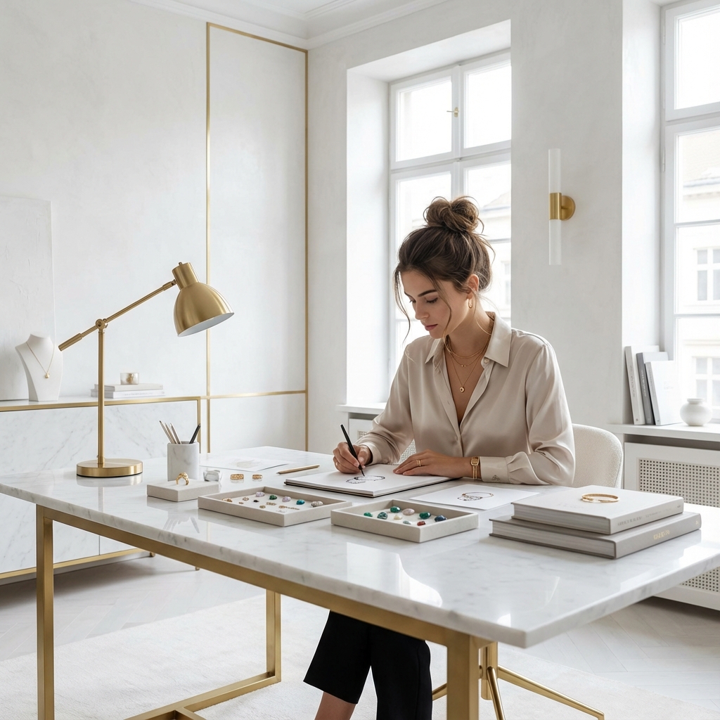 Modern mücevher tasarım stüdyosu